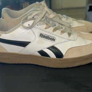 Reebok Classic White and Black Sneakers
